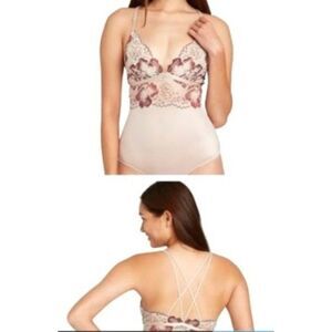 Women's V Neck Body‎ Suit Lingerie Auden XS NWOT